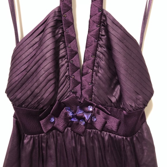 Purple BCBGmaxazria halter dress - Picture 2 of 5